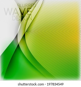 Textured blurred color wave background. Futuristic hi-tech modern business or technology design template