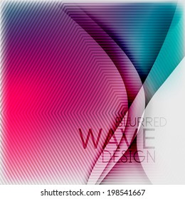 Fondo de onda de color borrosa texturado. Plantilla futurista de diseño moderno de negocios o tecnología de alta tecnología