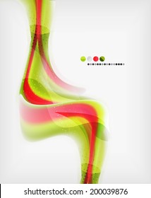 Textured blurred color wave background. Futuristic hi-tech modern business or technology design template