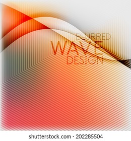 Fondo de onda de color borrosa texturado. Plantilla futurista de diseño moderno de negocios o tecnología de alta tecnología