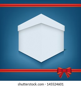 Textured box icon. Vector illustration