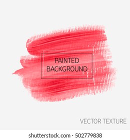 Textured brush painted watercolor background vector illustration. Abstract art design acrylic stroke backdrop. Perfect design for headline, logo and sale banner. 