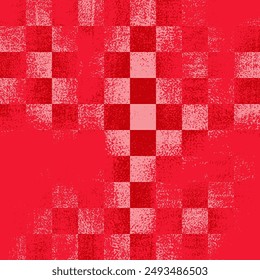 Textured Chess Seamless Pattern. Vintage Vector Illustration