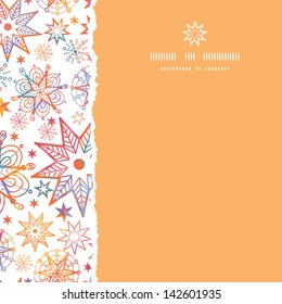 Textured Christmas Stars Square Torn Seamless Pattern Background
