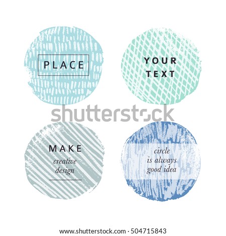 Textured circles for design