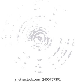 Textured Concentric Round Shape, Paintbrush Circle