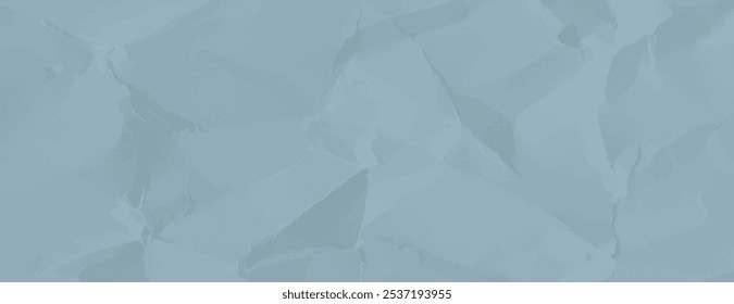 A textured, crumpled paper background in light blue. The background features a light blue color with a paper-like texture. Minimal crumple paper texture vector background 