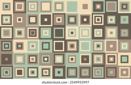 Padrão de cubo texturizado com azulejos coloridos e simetria elegante. Ideal para projetos de design gráfico, fundos e material decorativo moderno.