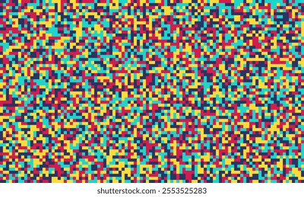 Textured cube pattern with colourful tiles and elegant symmetry. Ideal for graphic design projects, backgrounds, and trendy decorative material.