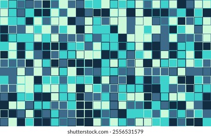 Textured cube pattern with colourful tiles and elegant symmetry. Ideal for graphic design projects, backgrounds, and trendy decorative material.