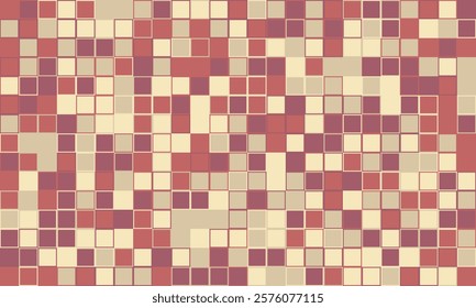 Textured cube pattern with colourful tiles and elegant symmetry. Ideal for graphic design projects, backgrounds, and trendy decorative material.