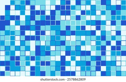 Textured cube pattern with colourful tiles and elegant symmetry. Ideal for graphic design projects, backgrounds, and trendy decorative material.