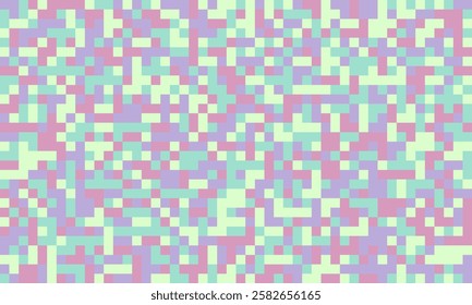 Textured cube pattern with colourful tiles and elegant symmetry. Ideal for graphic design projects, backgrounds, and trendy decorative material.