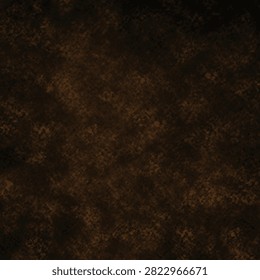 Textured dark brown rust background with mottled distressed patterns and subtle vintage grain for modern digital art composition