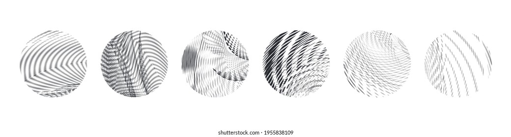 textured design elements vector set