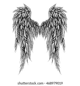 Textured detailed wings.