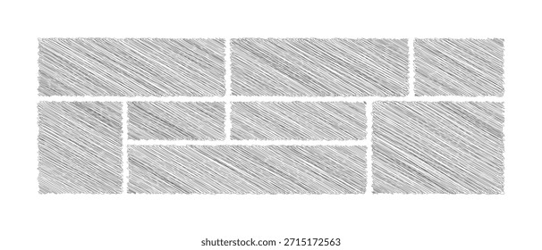 Conjunto de cuadros de diálogo con textura, Dibujado a mano cuadros de voz, Fondo de Plantilla de mensajes de texto, Caja de Bento