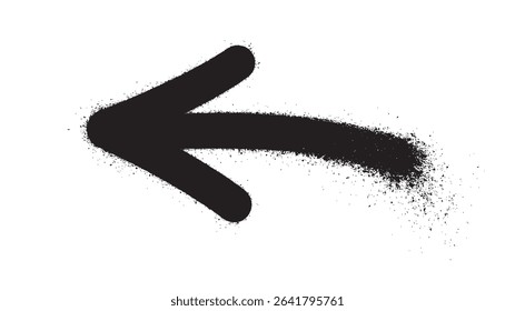 Textured dirty left arrow element
