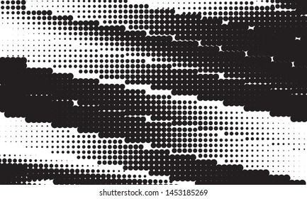 Textured dotted surface Halftone pattern Vector illustration Grunge backdrop with circles, dots, point. 