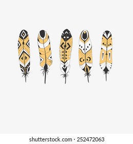Textured feathers.