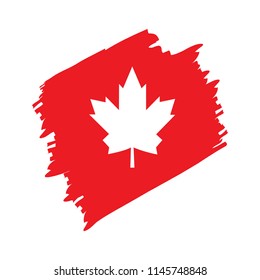 Textured flag of Canada