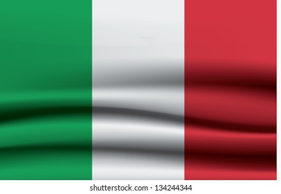 Textured flag of Italy. Vector format, good as background. sizable, editable. Element for your presentation or website. Much space for your content