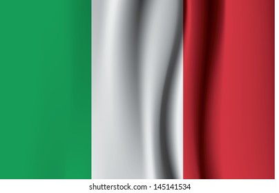 Textured flag of Italy. Vector format, good as background. sizable, editable. Element for your presentation or website. Much space for your content