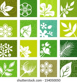 Textured floral backgrounds