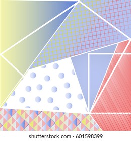 Textured Geometric Background Blue & Pink