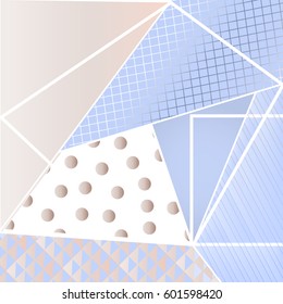 Textured Geometric Background Pale Turquoise