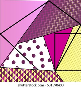 Textured Geometric Background Purple