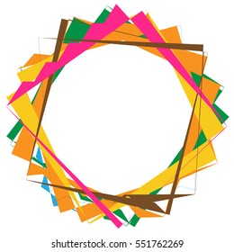 textured geometric element (multicolor)