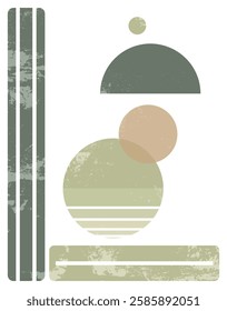 Textured Geometric Harmony With Balance