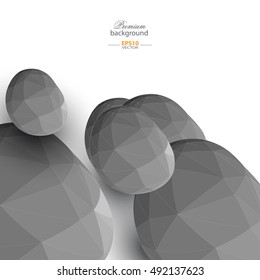 Textured geometric shape abstract  background
