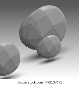 Textured geometric shape abstract  background