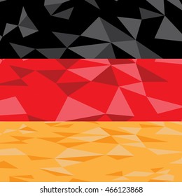 Textured German flag, Vector illustration