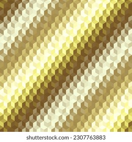 Textured gold seamless diagonal gradient. Smooth abstract background. Vector image.