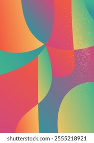  Textured Gradient Design in Warm Retro Shades. Abstract gradient background with flowing. Subtle grainy texture adds a retro, dynamic effect vector illustration