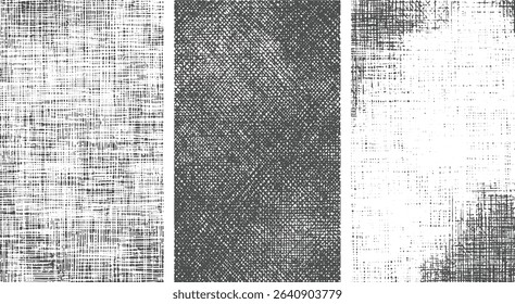 Textured gray and white scribbled line art backgrounds for graphic design projects and digital media applications