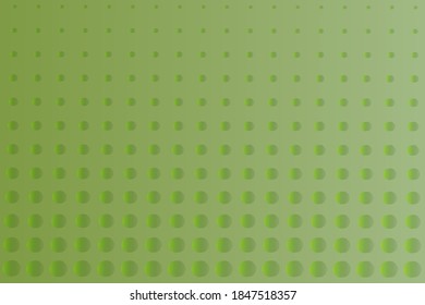 Textured green background with 3d circles. Balls on a green olive background with a gradient. Vector illustration for your creativity.