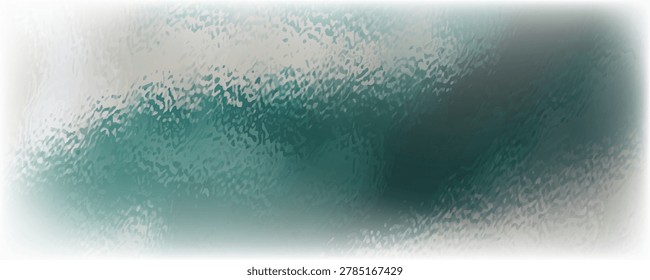 Textured green window glass, authentic real image of green car window glass frosted with ice