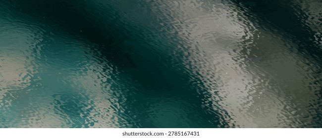Textured green window glass, authentic real image of green car window glass frosted with ice