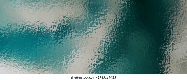 Textured green window glass, authentic real image of green car window glass frosted with ice