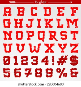 Textured Grunge Athletic Font