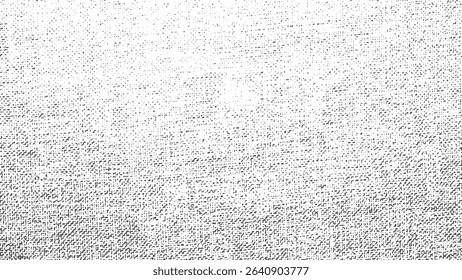 Textured grunge fabric background gradient effect grayscale abstract pattern for design overlay elements black and white texture