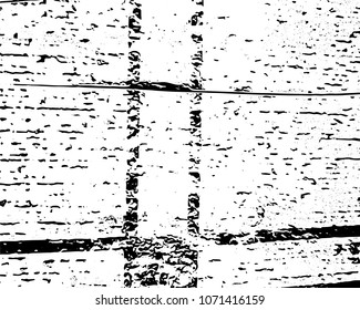 Textured grunge vector overlay. Black and white rough texture. Monochrome scratched background. 