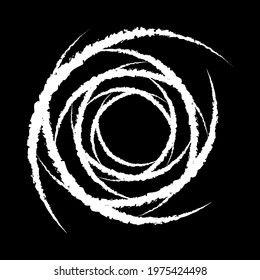 Textured, grungy, grunge random lines symbol, icon, design element. Non-figural vector