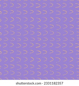 Textured half circles seamless pattern. Abstract background with organic brush strokes, arch motif. Landscape ornament with rough textured lines. Retro color vector geometric backdrop.