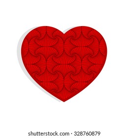textured heart