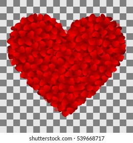 Textured Heart. Valentine's Day Symbol. Love and Feelings Design. Vector illustration.